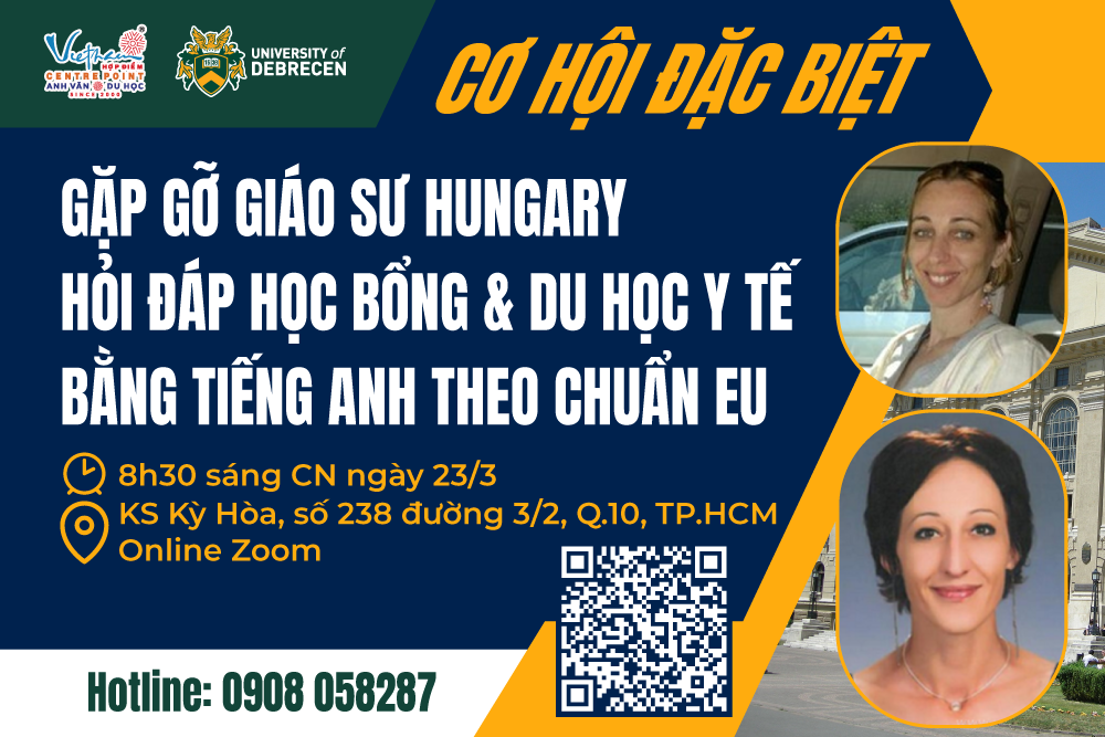 23.03.2025 | GẶP GỠ GIÁO SƯ Y DƯỢC HUNGARY - HỎI ĐÁP HỌC BỔNG & DU HỌC Y TẾ BẰNG TIẾNG ANH