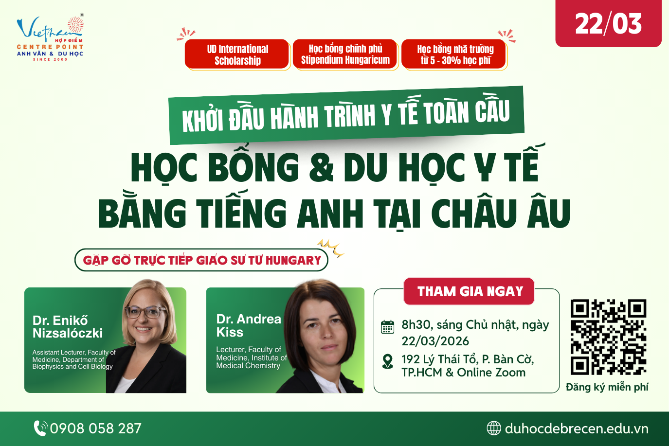 KHỞI ĐẦU HÀNH TRÌNH Y TẾ TOÀN CẦU VỚI HỌC BỔNG & DU HỌC Y TẾ BẰNG TIẾNG ANH TẠI CHÂU ÂU!