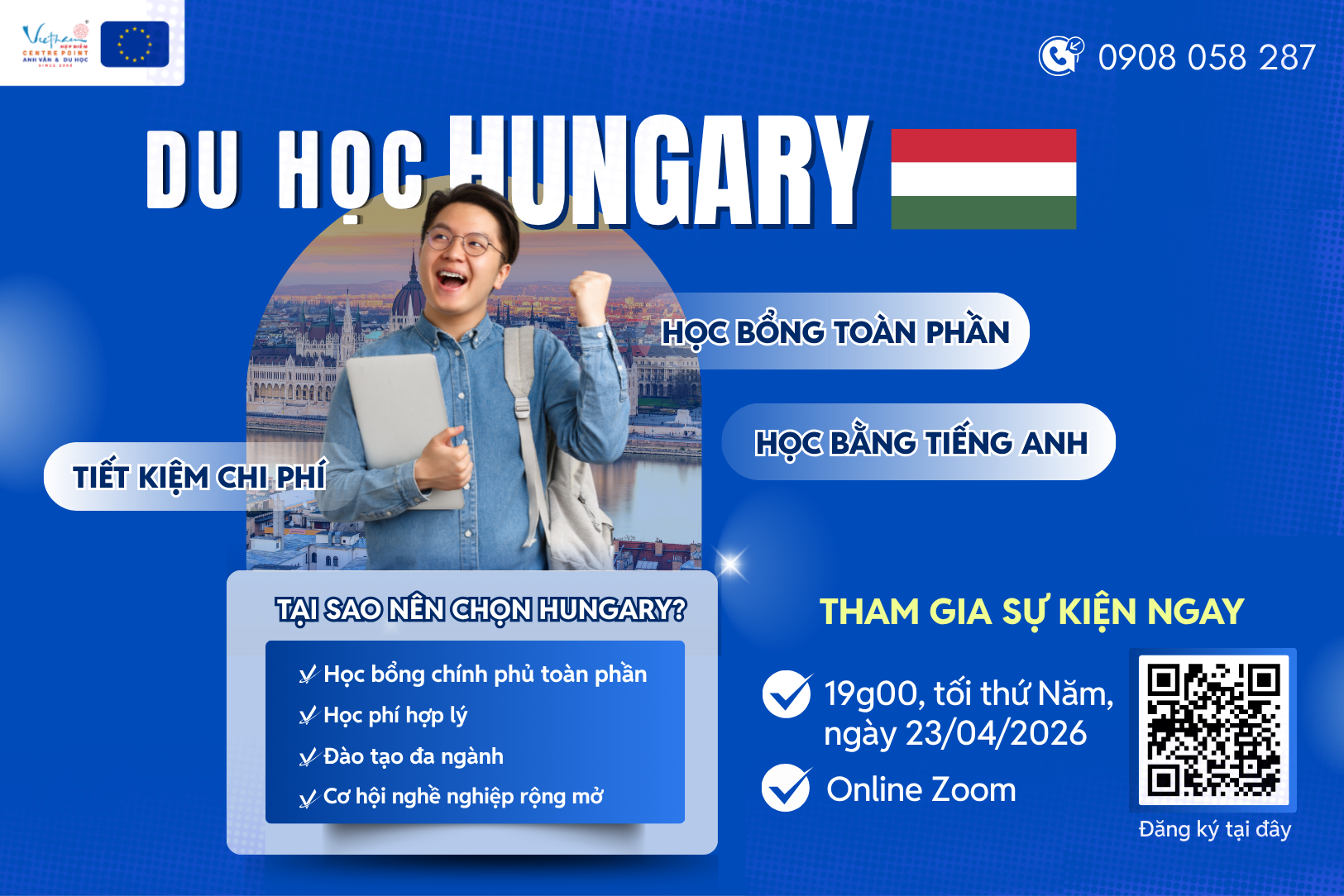 DU HỌC HUNGARY: ĐI HỌC TIẾT KIỆM CHI PHÍ & CÓ HỌC BỔNG TOÀN PHẦN