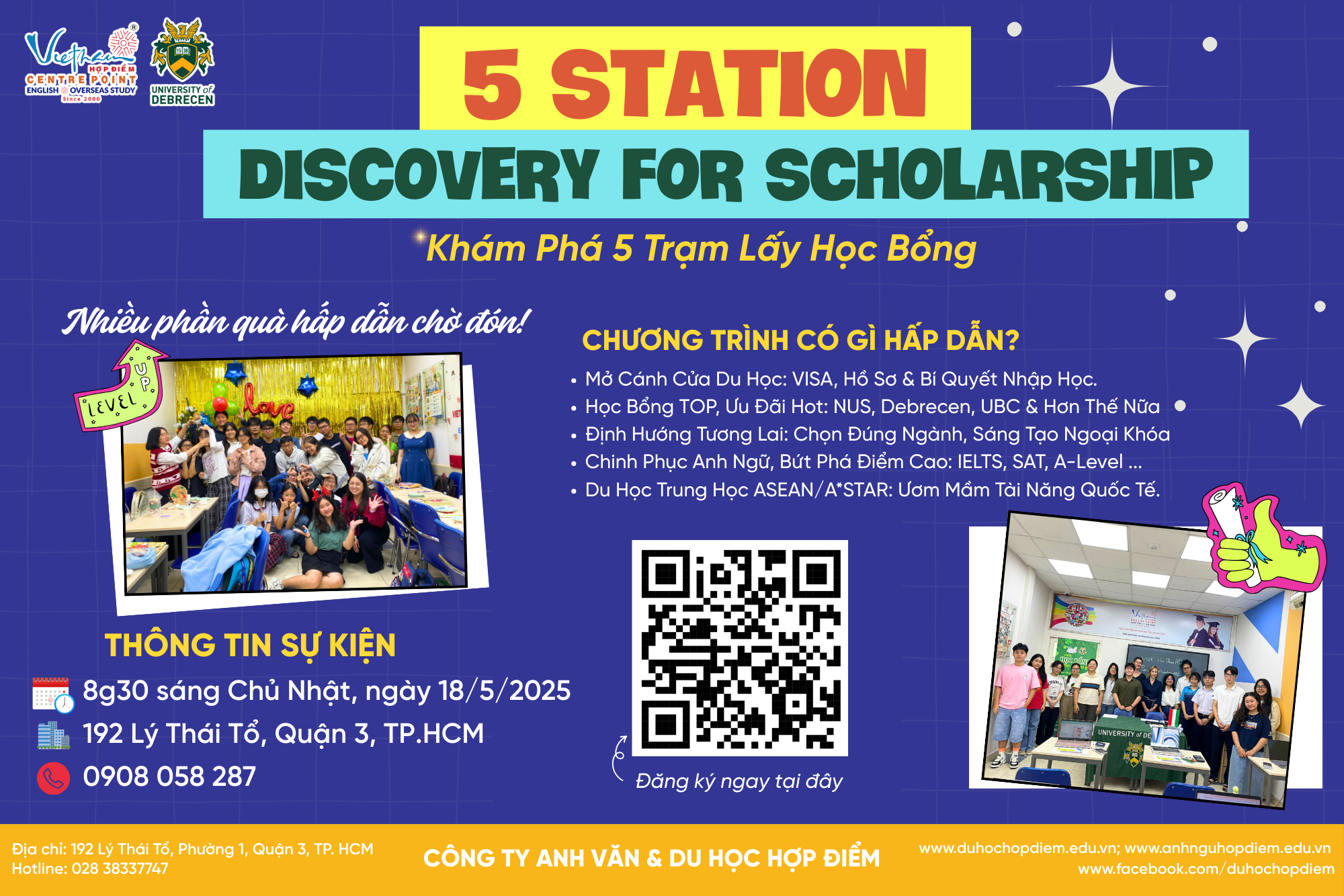 18/05/2025 | 5 STATION DISCOVERY FOR SCHOLARSHIP - KHÁM PHÁ 5 TRẠM LẤY HỌC BỔNG
