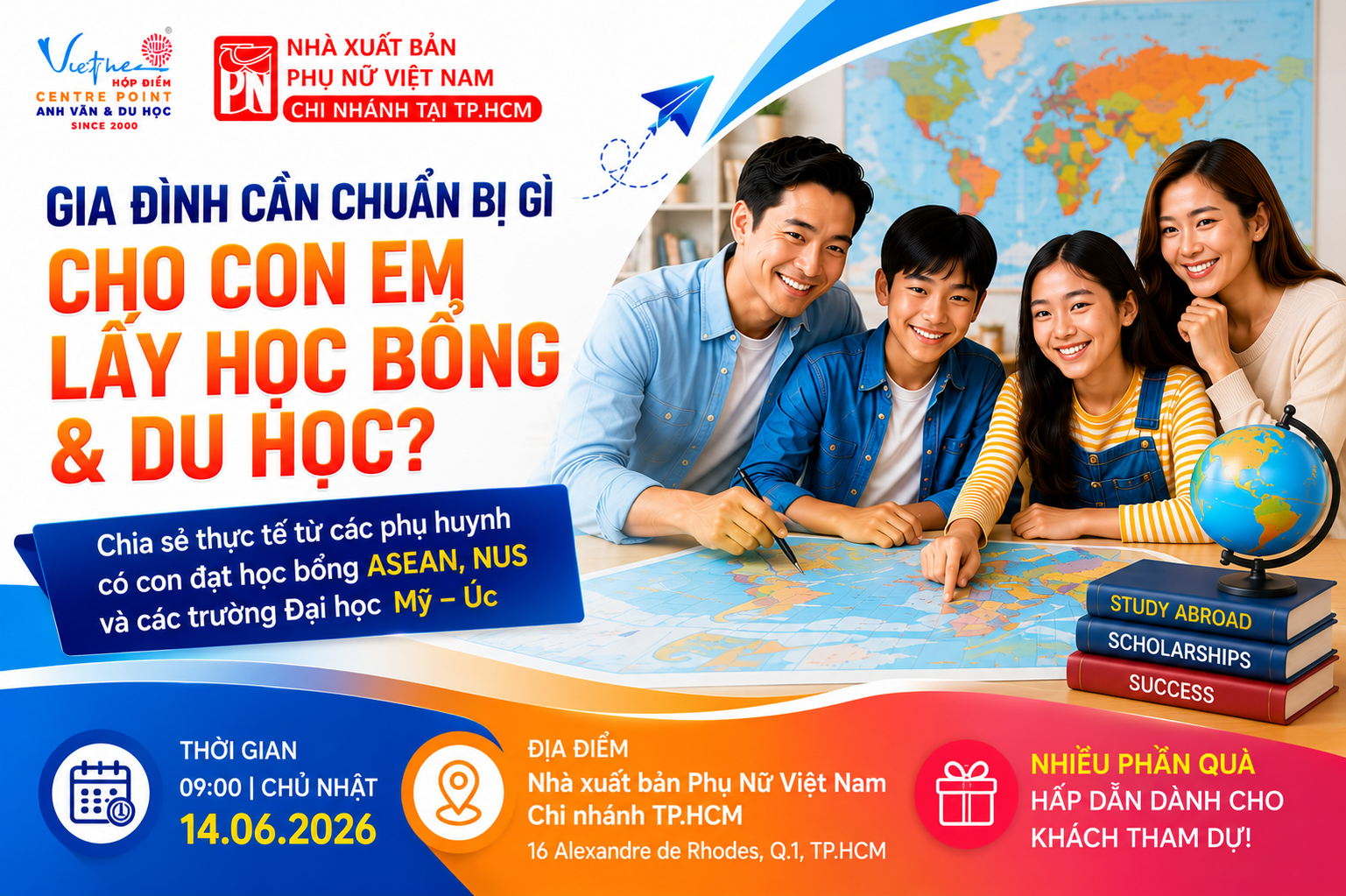 GIA ĐÌNH CẦN CHUẨN BỊ GÌ CHO CON EM LẤY HỌC BỔNG & DU HỌC?