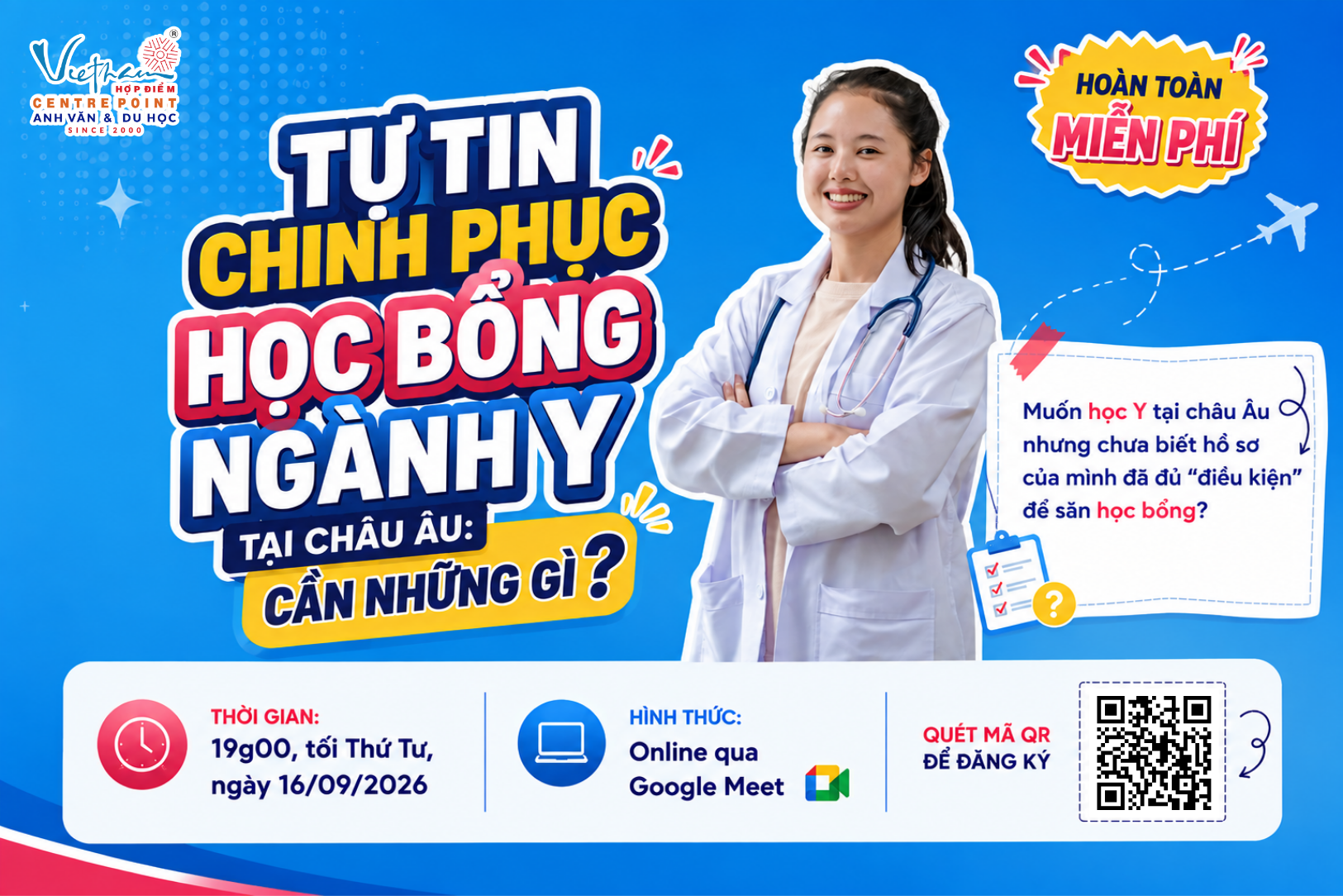 TỰ TIN CHINH PHỤC HỌC BỔNG Y TẾ TẠI CHÂU ÂU: CẦN NHỮNG GÌ?