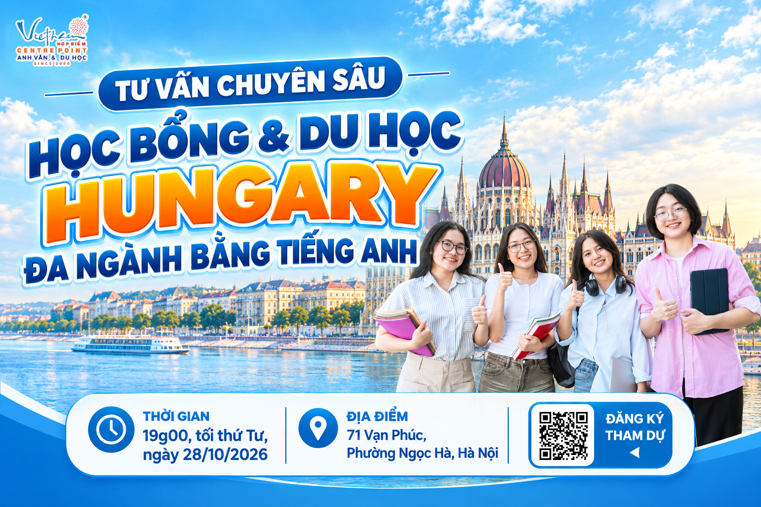 HƠN 47.000 SINH VIÊN QUỐC TẾ CHỌN HUNGARY: KHÁM PHÁ HỌC BỔNG VÀ DU HỌC CÙNG HỢP ĐIỂM