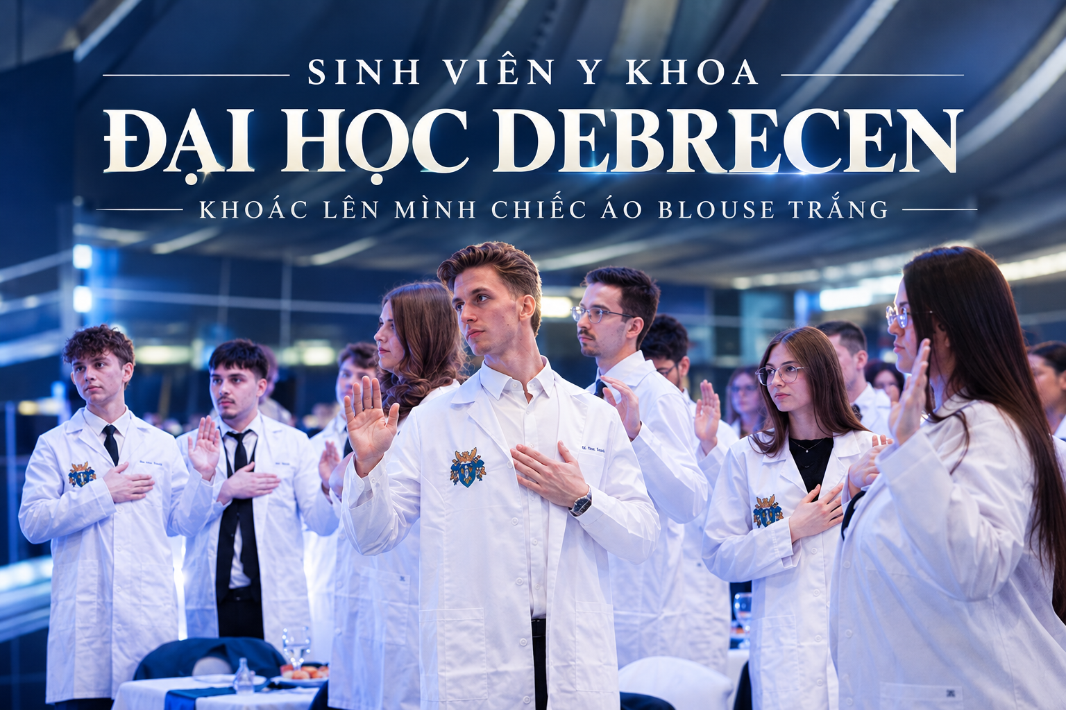 Sinh Viên Y Khoa Đại Học Debrecen Khoác Lên Mình Chiếc Áo Blouse Trắng
