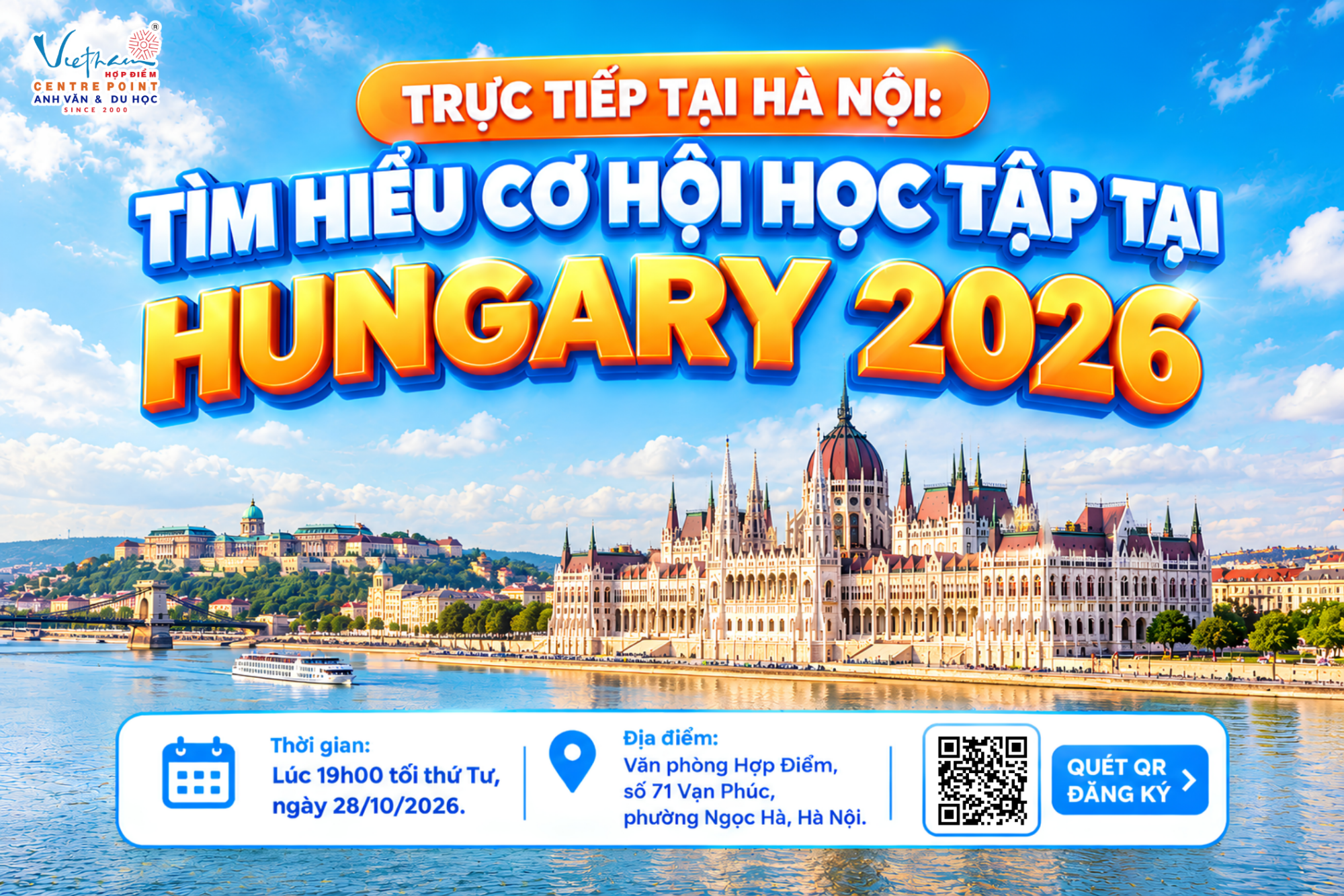28/10 TẠI HÀ NỘI: TƯ VẤN CHUYÊN SÂU HỌC BỔNG & DU HỌC CÁC NGÀNH Y TẾ, STEM BẰNG TIẾNG ANH TẠI CHÂU ÂU