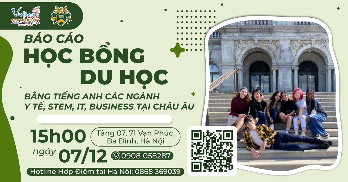 07/12/2024 - HÀ NỘI: GIÁM ĐỐC HỢP ĐIỂM TRỰC TIẾP BÁO CÁO HỌC BỔNG DU HỌC HUNGARY BẰNG TIẾNG ANH