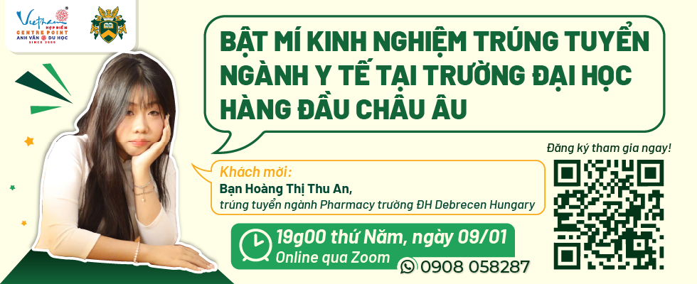 BẬT MÍ KINH NGHIỆM TRÚNG TUYỂN NGÀNH Y TẾ TẠI TRƯỜNG ĐẠI HỌC HÀNG ĐẦU CHÂU ÂU!