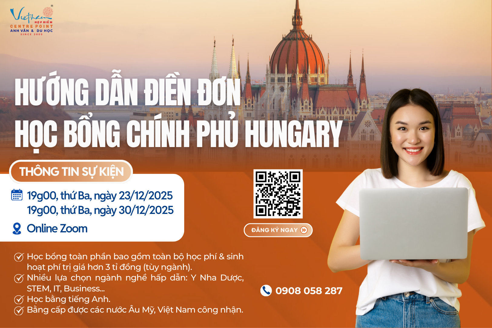 [DAY 2 & 3] HƯỚNG DẪN ĐIỀN ĐƠN HỌC BỔNG CHÍNH PHỦ STIPENDIUM HUNGARICUM